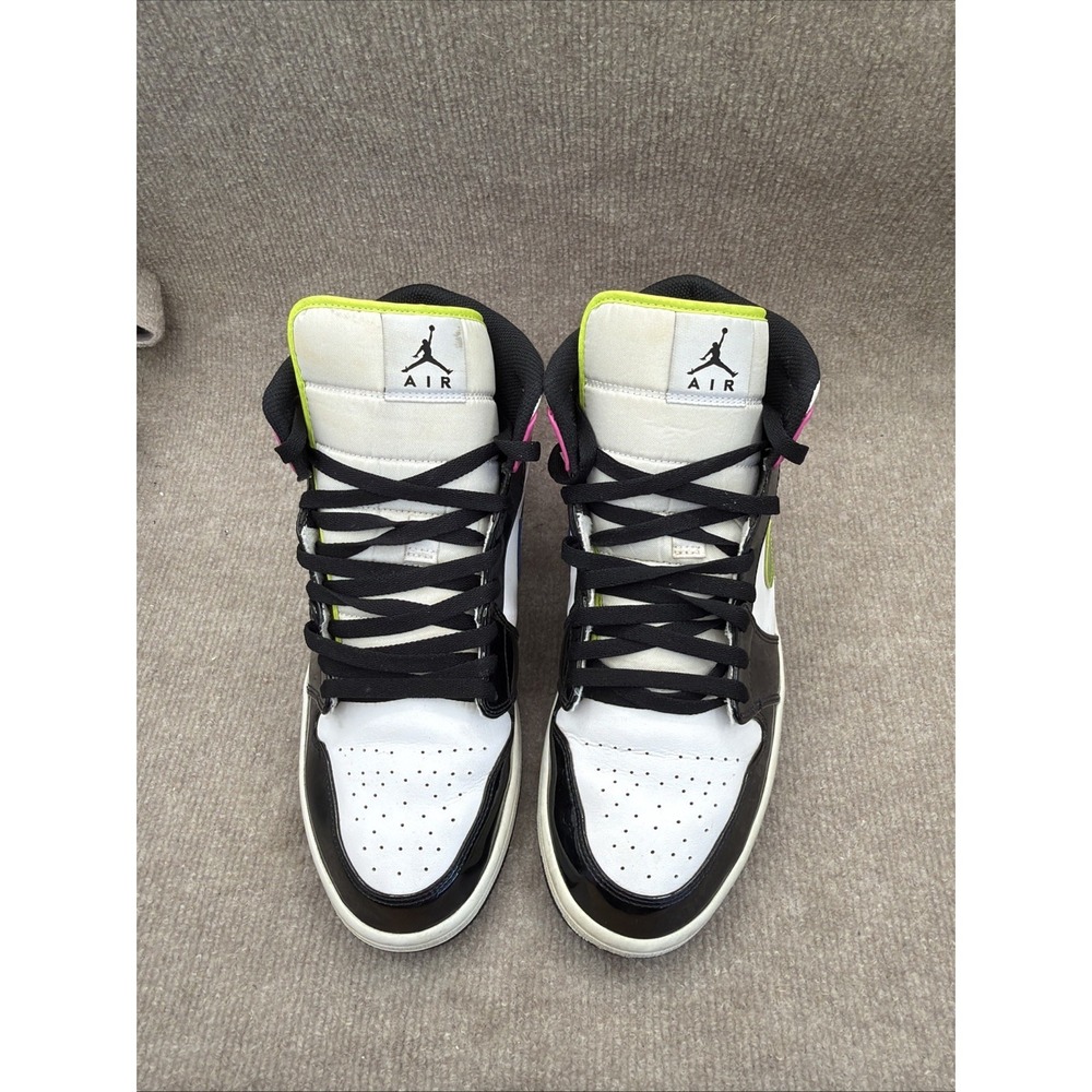 Nike Air Jordan 1 Mid SE Men's Size 12 US Cyber Pink CZ9834-100 Athletic Shoes - Picture 5 of 15